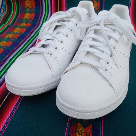 Adidas Stan Smith Women'sWhite and Lavender Sneakers Size 7.5 - Picture 6 of 17